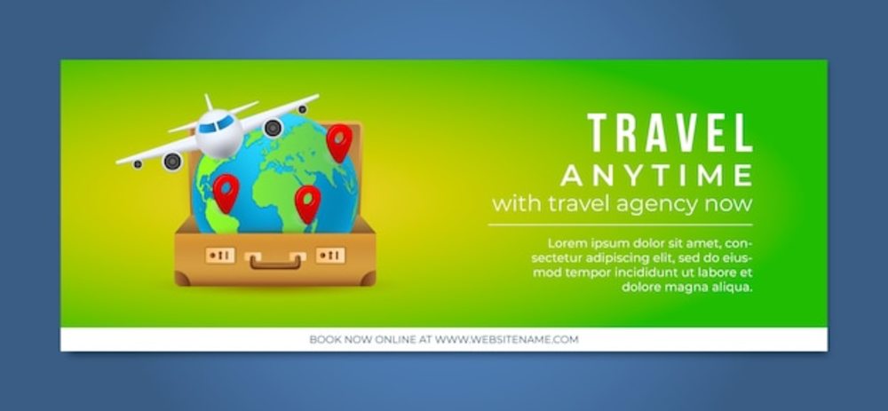 旅行社业务社交媒体封面模板指南 票务代理